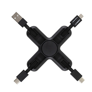 "PLAY & CHARGE 2.0" 5-in-1 Cell Phone Charging Cable Spinner 1