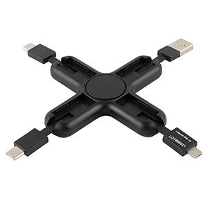 "PLAY & CHARGE 2.0" 5-in-1 Cell Phone Charging Cable Spinner 1