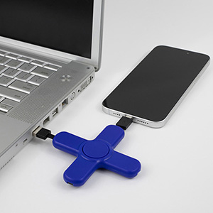 "PLAY & CHARGE 2.0" 5-in-1 Cell Phone Charging Cable Spinner 1