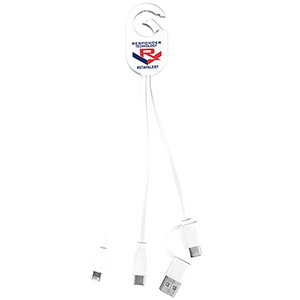 "WEBER" 5-in-1 Cell Phone Charging Cable with Carabiner Clip 1