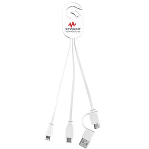 "WEBER" 5-in-1 Cell Phone Charging Cable with Carabiner Clip 1