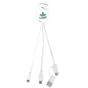 "WEBER" 5-in-1 Cell Phone Charging Cable with Carabiner Clip 1