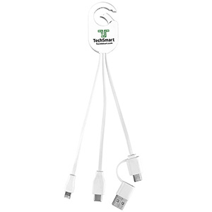 "WEBER" 5-in-1 Cell Phone Charging Cable with Carabiner Clip 1