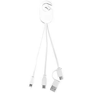 "WEBER" 5-in-1 Cell Phone Charging Cable with Carabiner Clip 1