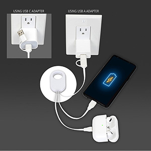 "WEBER" 5-in-1 Cell Phone Charging Cable with Carabiner Clip 1