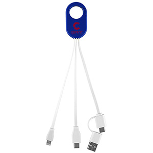"WEBER" 5-in-1 Cell Phone Charging Cable with Carabiner Clip 1