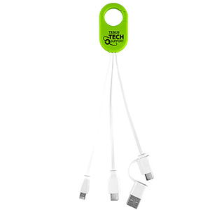 "WEBER" 5-in-1 Cell Phone Charging Cable with Carabiner Clip 1