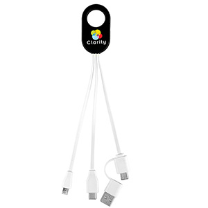 "WEBER" 5-in-1 Cell Phone Charging Cable with Carabiner Clip 1