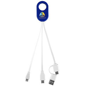 "WEBER" 5-in-1 Cell Phone Charging Cable with Carabiner Clip 1
