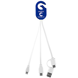 "WEBER" 5-in-1 Cell Phone Charging Cable with Carabiner Clip 1