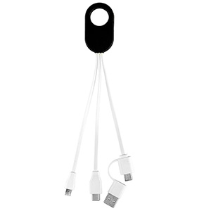 "WEBER" 5-in-1 Cell Phone Charging Cable with Carabiner Clip 1