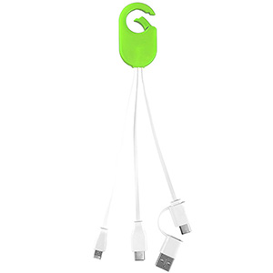 "WEBER" 5-in-1 Cell Phone Charging Cable with Carabiner Clip 1
