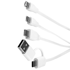 "WEBER" 5-in-1 Cell Phone Charging Cable with Carabiner Clip 1