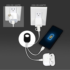 "WEBER" 5-in-1 Cell Phone Charging Cable with Carabiner Clip 1