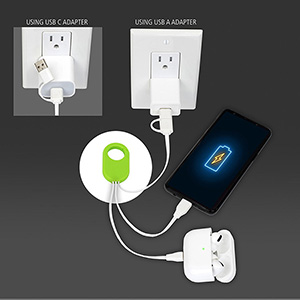 "WEBER" 5-in-1 Cell Phone Charging Cable with Carabiner Clip 1