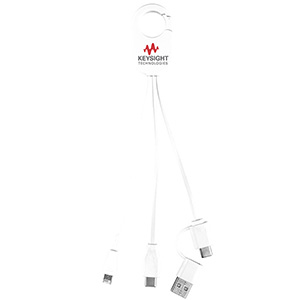 "WEBER" 5-in-1 Cell Phone Charging Cable with Carabiner Clip 1