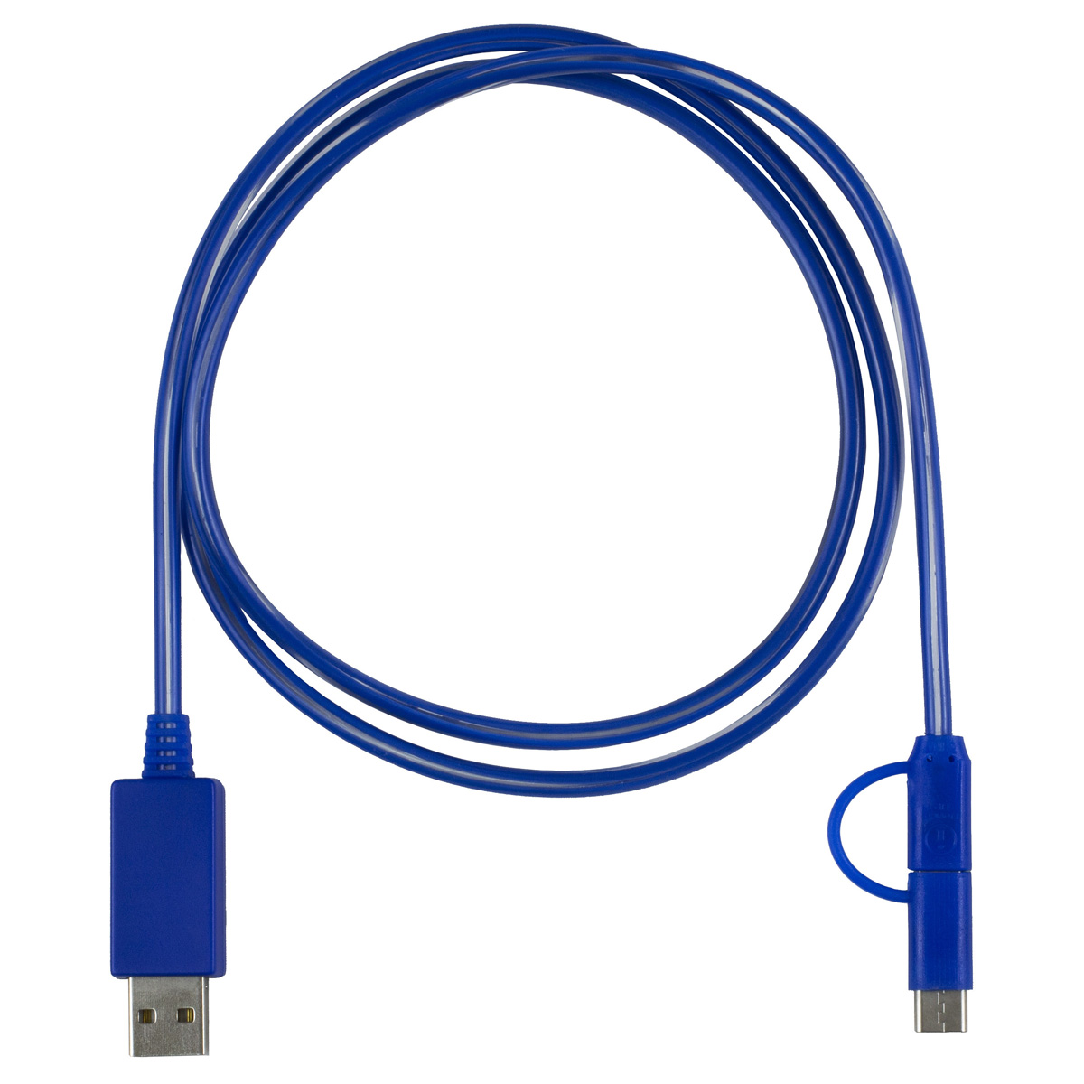 "Payson" 3-in-1 LED Lighted Cell Phone Charging Cable w/Type C Adapter 1