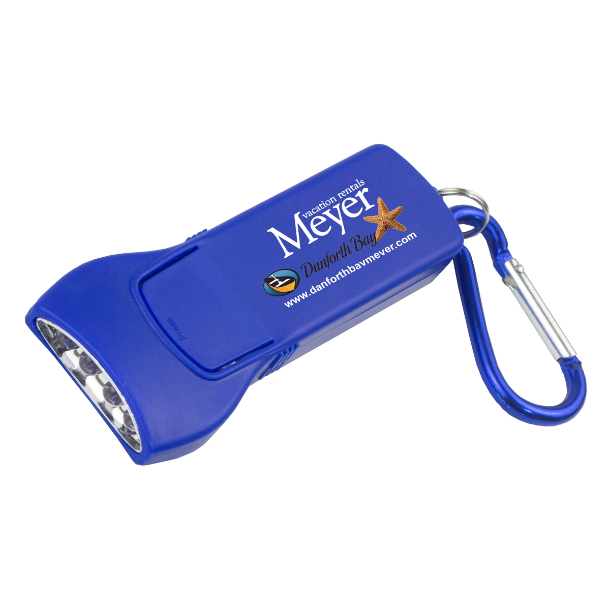 "Beamer" 4 LED Key holder Key light w/Carabiners Clip (Photo image Full Color) 1