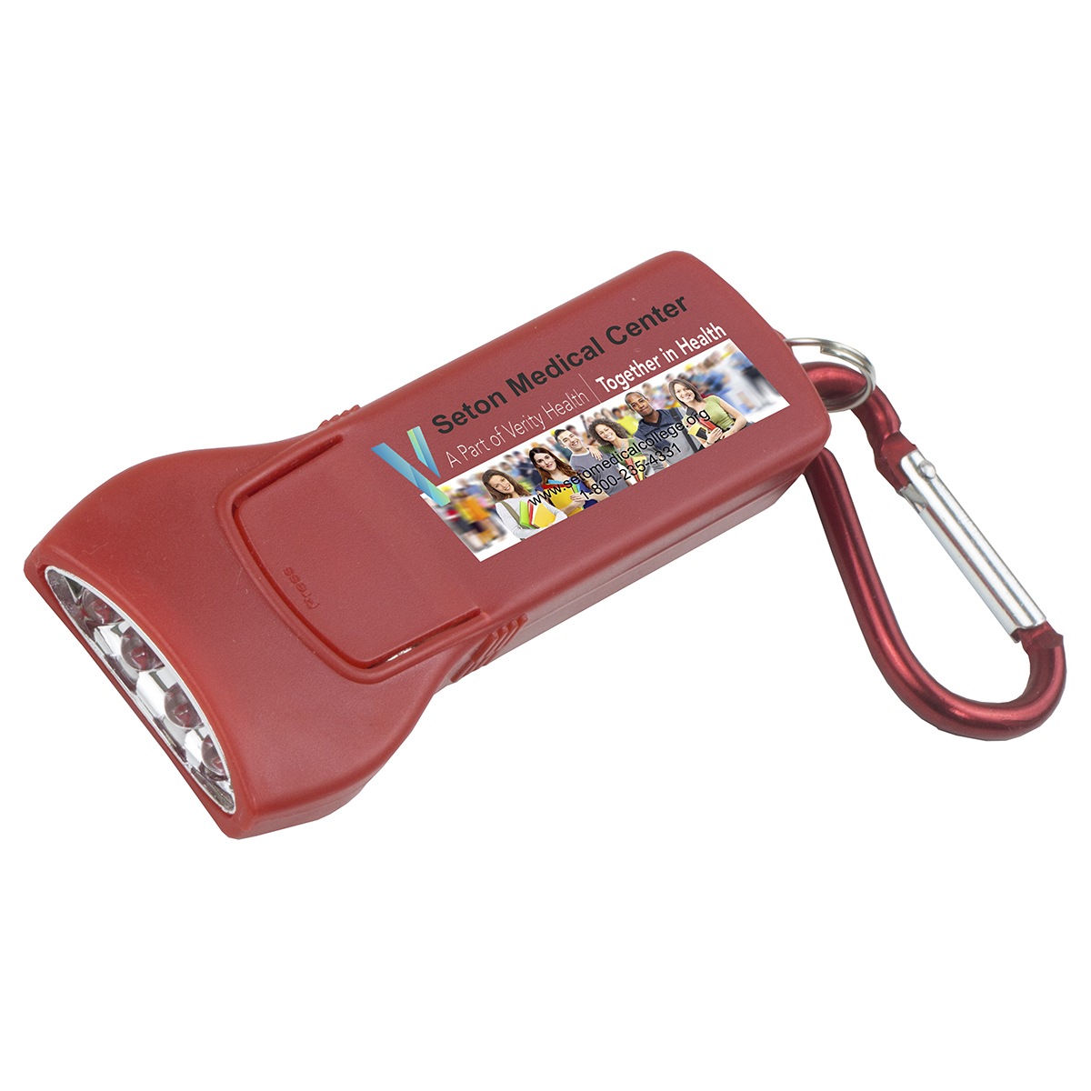 "Beamer" 4 LED Key holder Key light w/Carabiners Clip (Photo image Full Color) 1