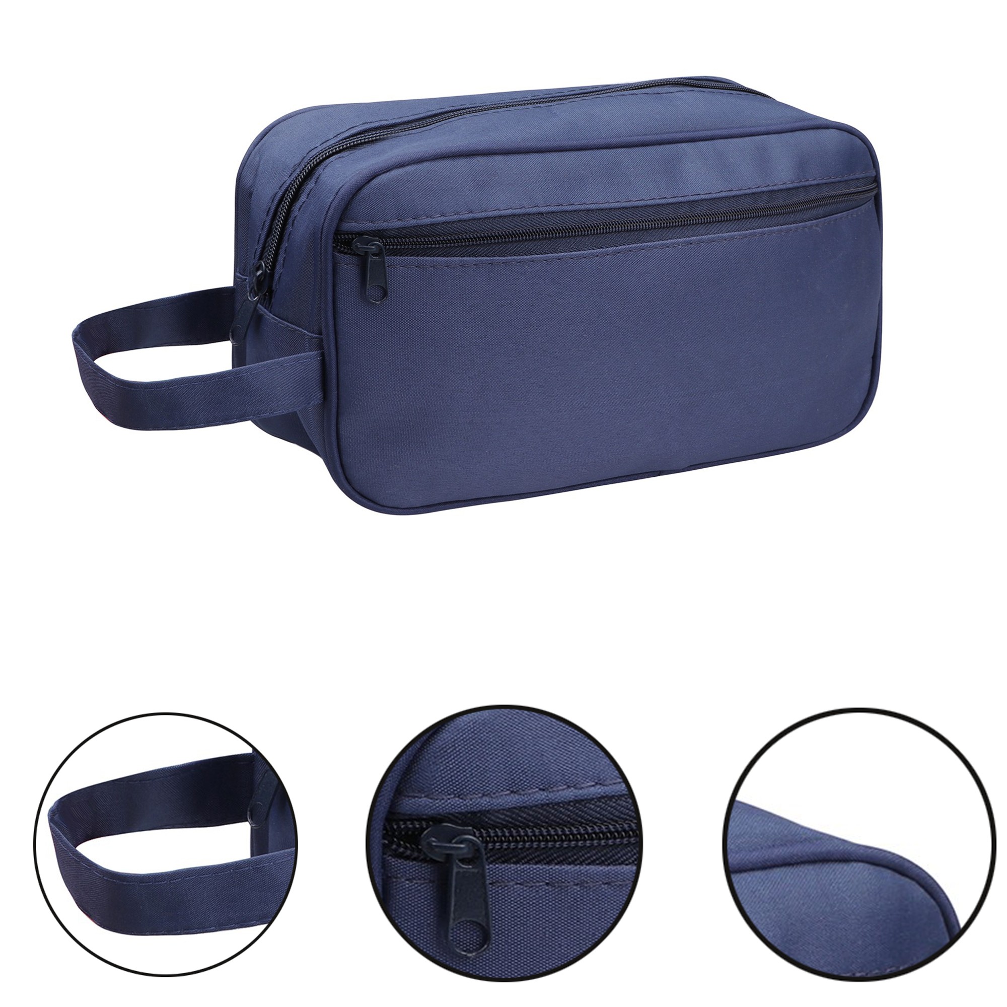 Double Zipper Toiletry Bag w/Carrying Handle 1