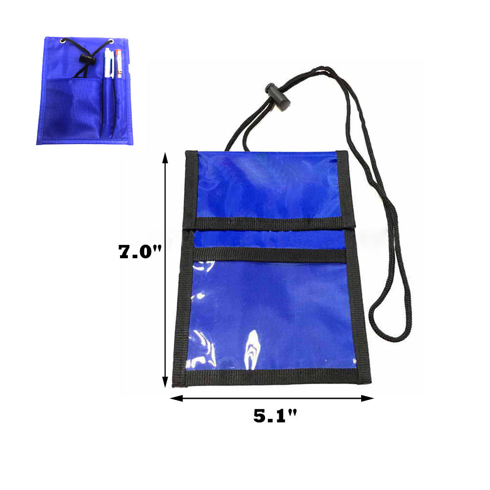 Folded Neck Wallet With Clear Front Window 1