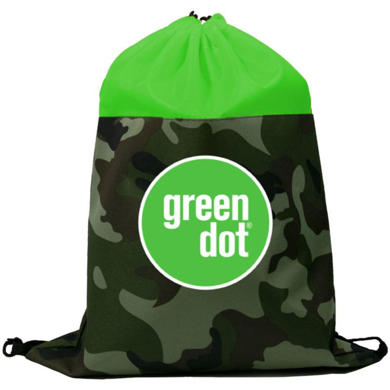 Colored Camo Drawstring Tote Bags 1 Colored Camo Drawstring Tote Bags 1
