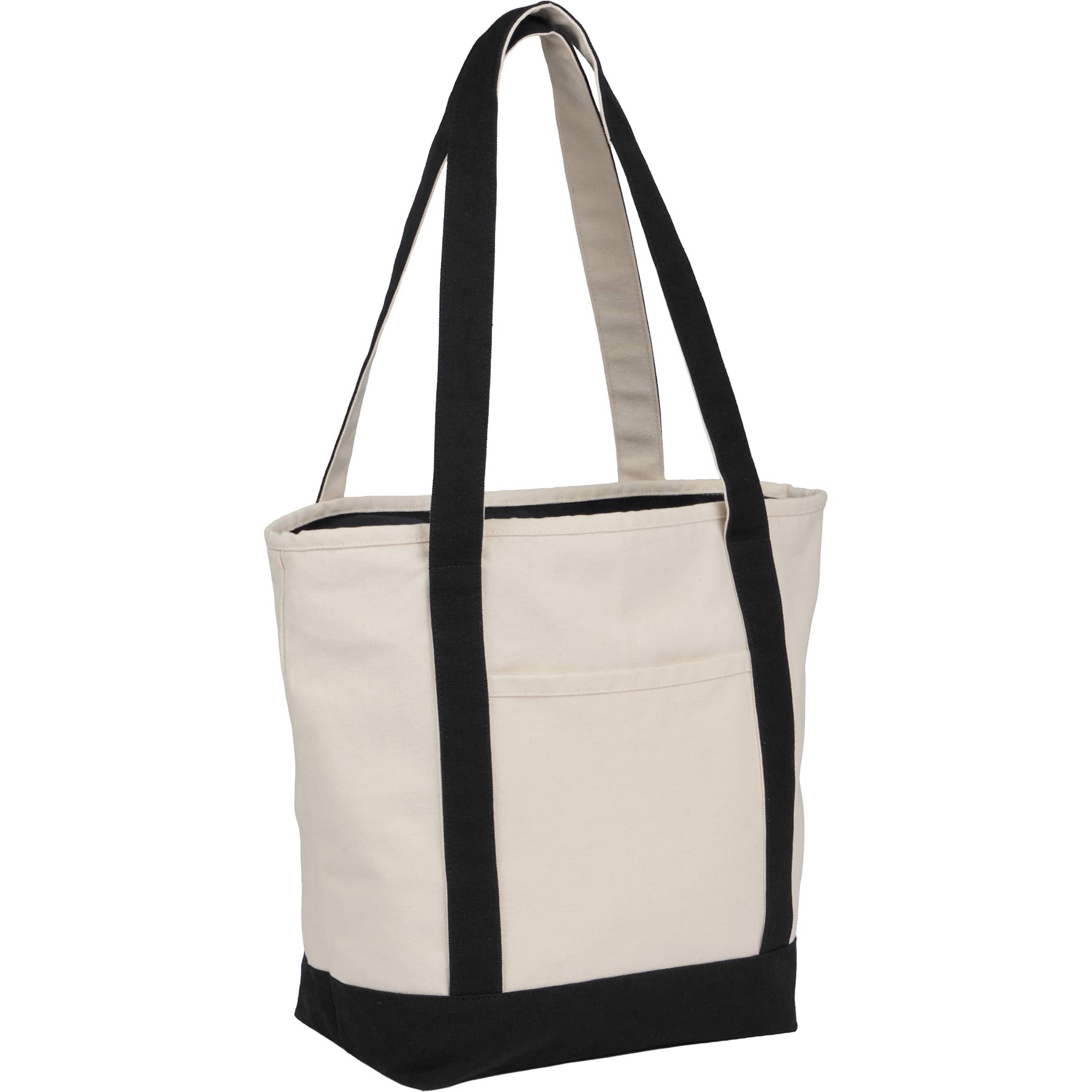 Recycled 12oz Zip Top Canvas Tote 1