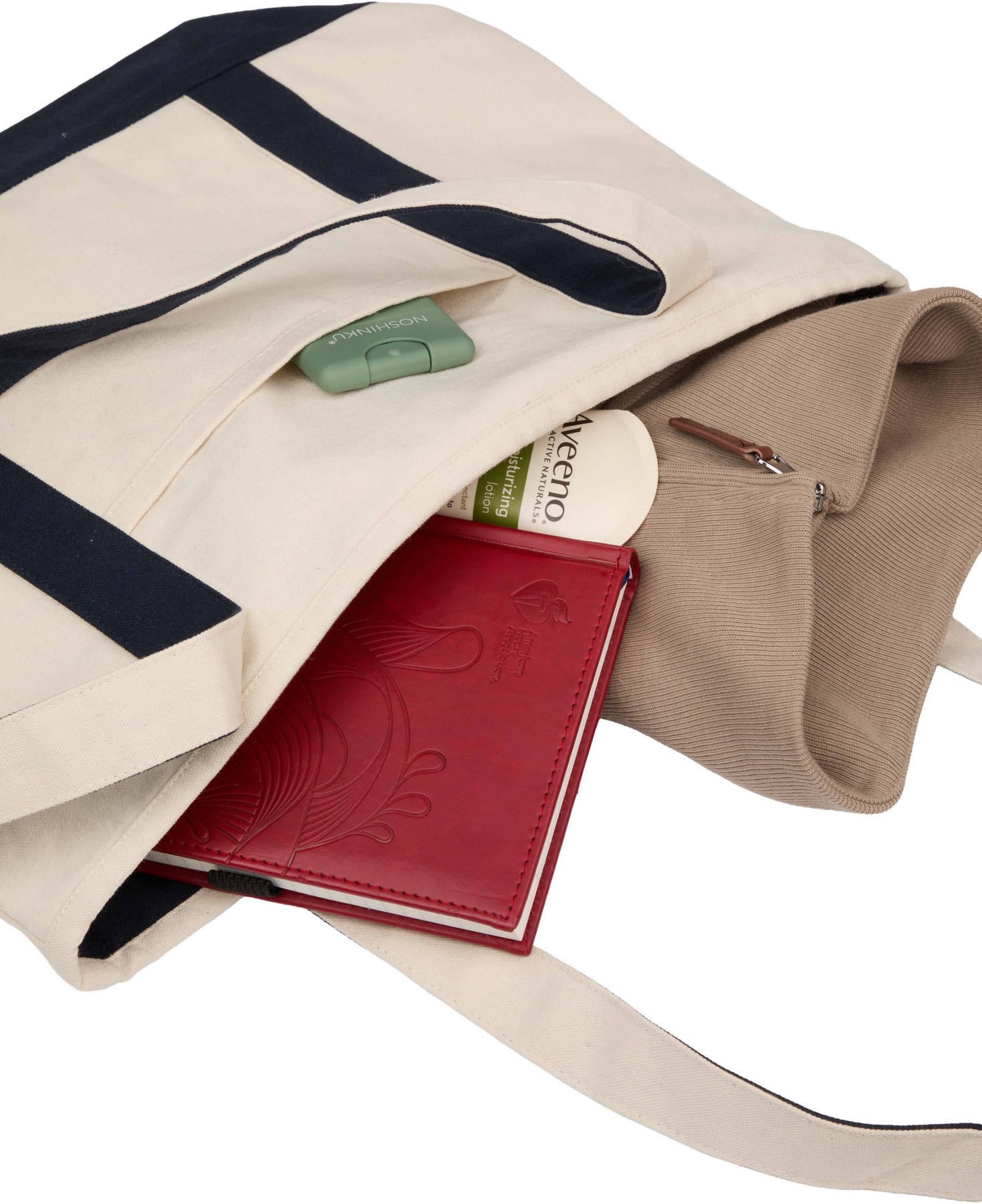 Recycled 12oz Zip Top Canvas Tote 1