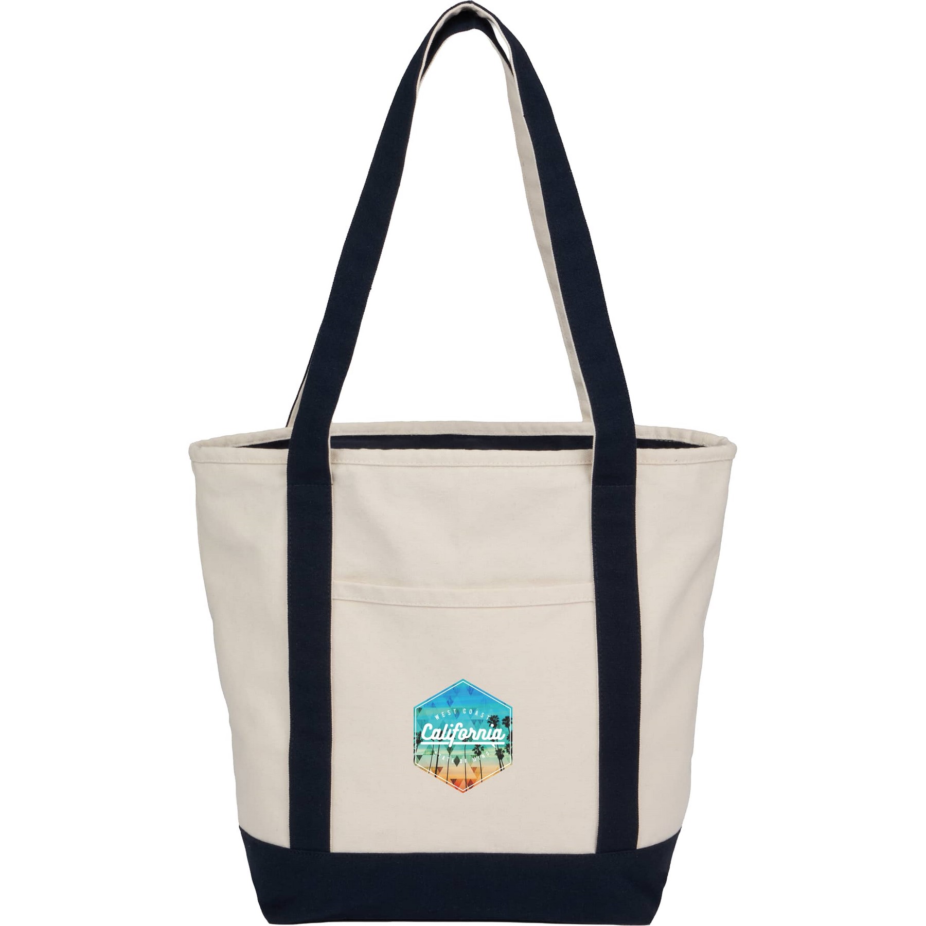 Recycled 12oz Zip Top Canvas Tote 1