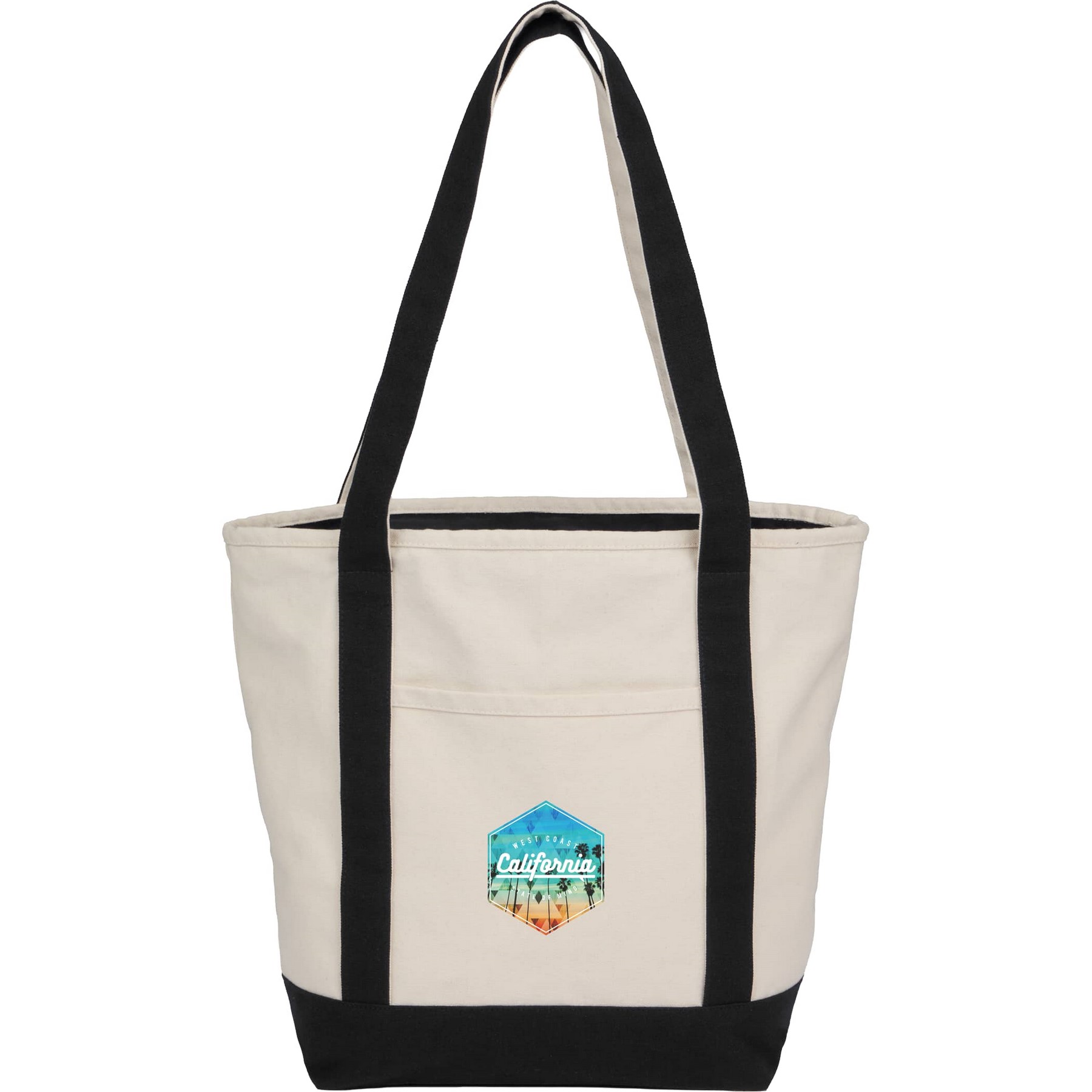 Recycled 12oz Zip Top Canvas Tote 1
