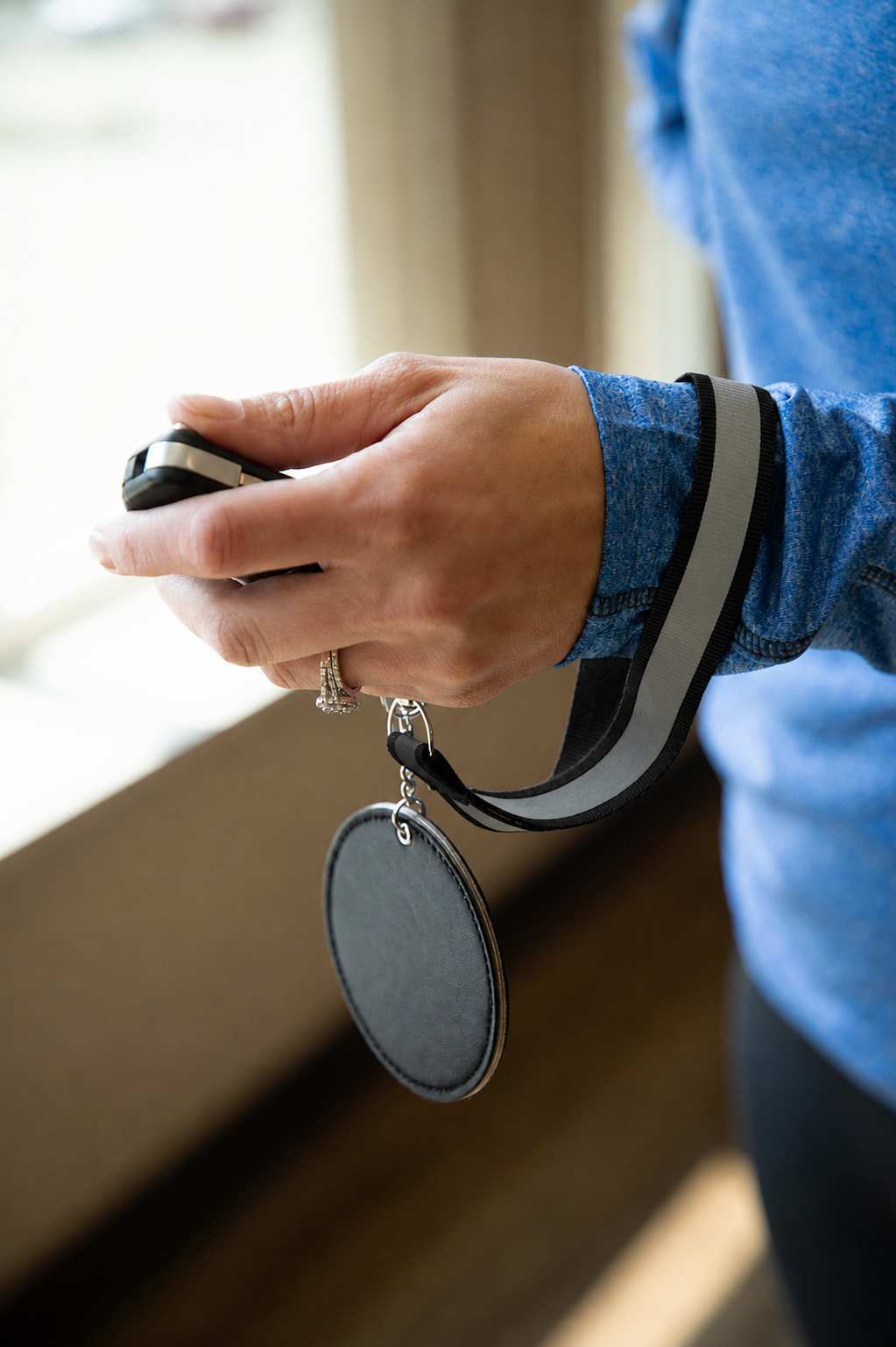 Reflective Recycled Wrist Lanyard 1
