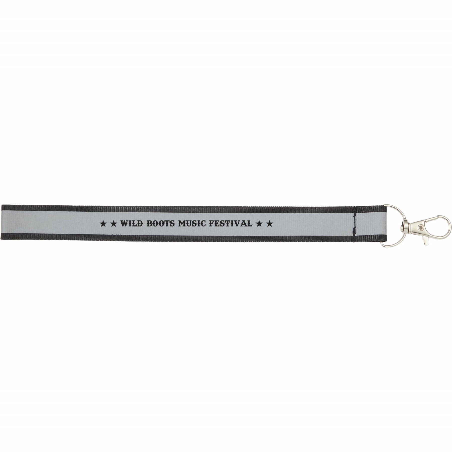 Reflective Recycled Wrist Lanyard 1