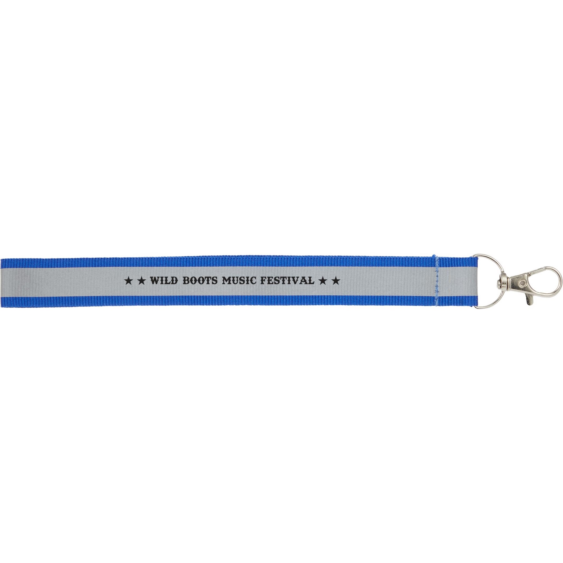 Reflective Recycled Wrist Lanyard 1