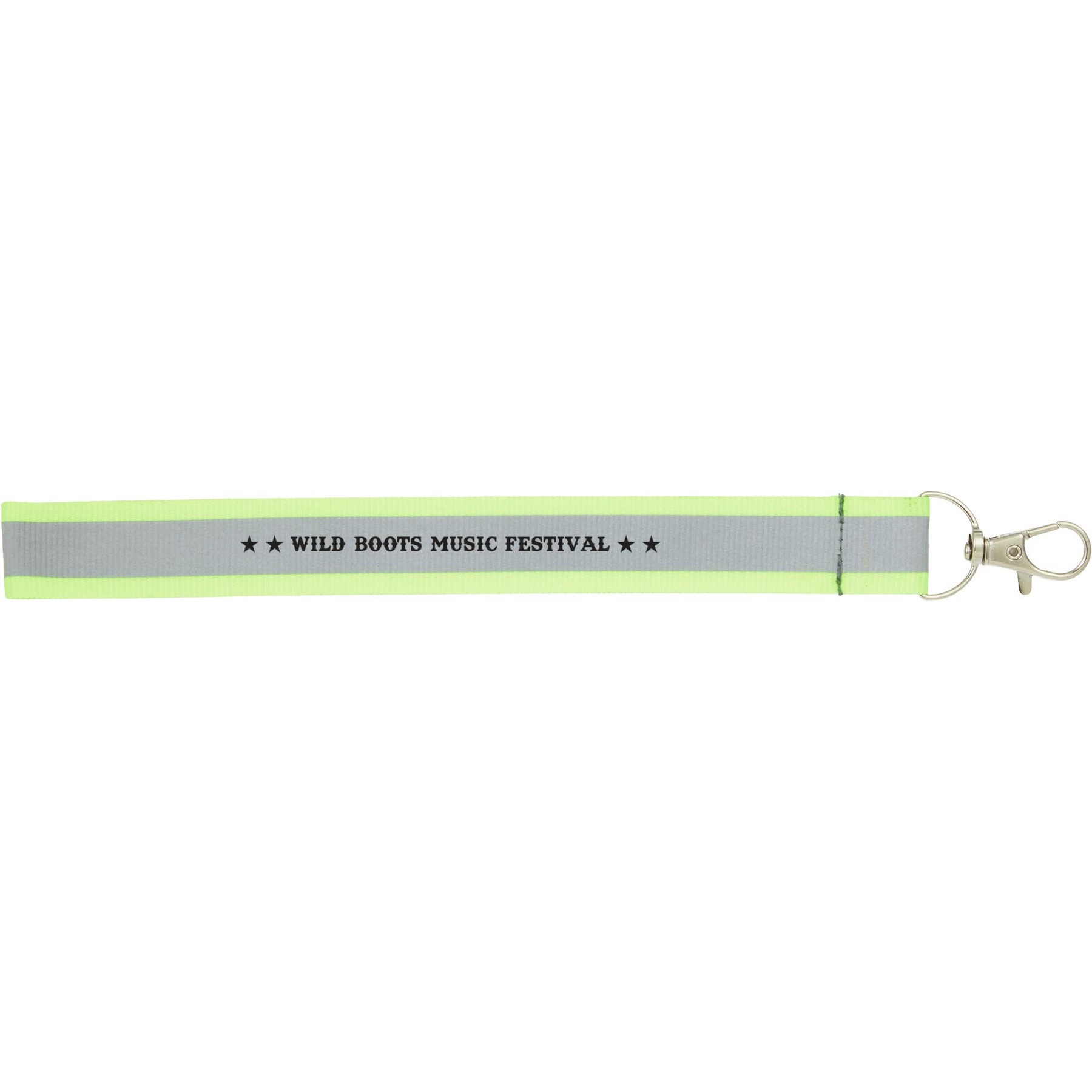 Reflective Recycled Wrist Lanyard 1