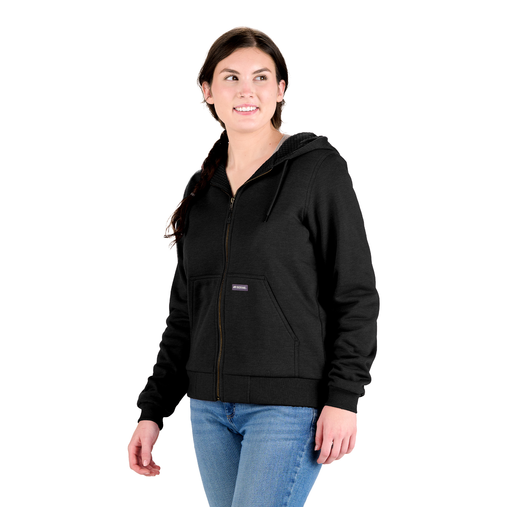 Berne Heritage Grid Fleece-Lined Zip Sweatshirt - Women's 2