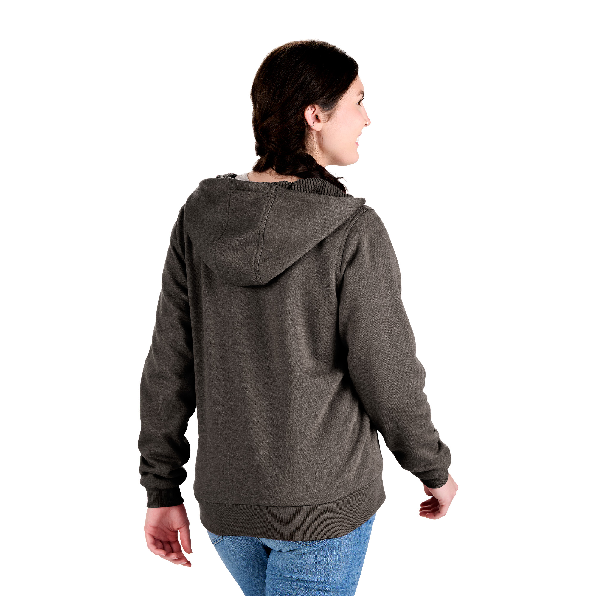 Berne Heritage Grid Fleece-Lined Zip Sweatshirt - Women's 2