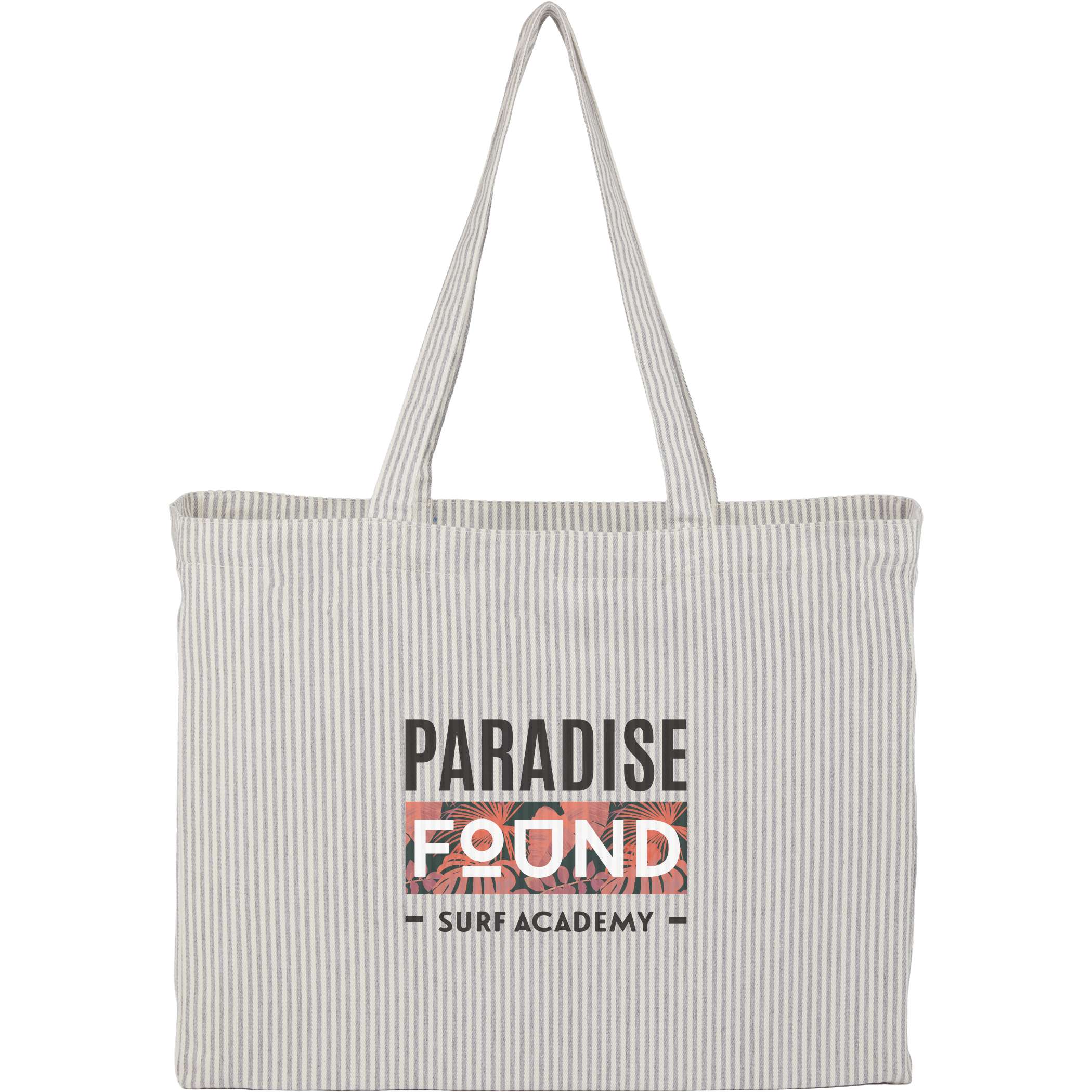 Striped Pacific Recycled Cotton Shopper Tote 1