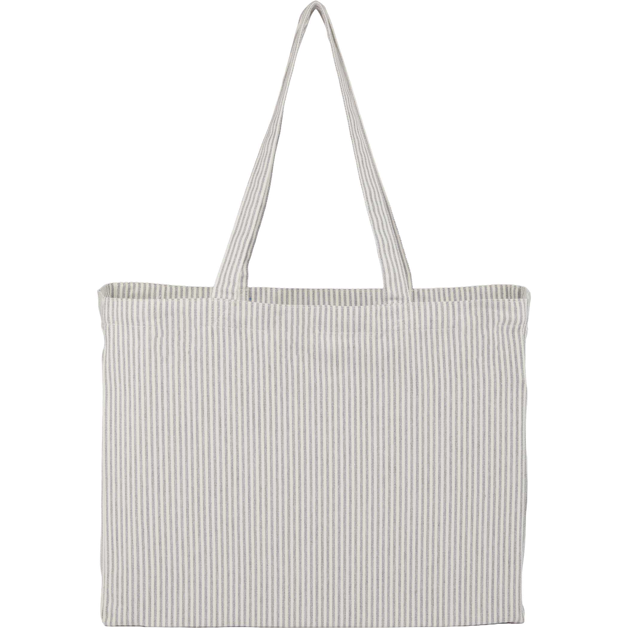 Striped Pacific Recycled Cotton Shopper Tote 1