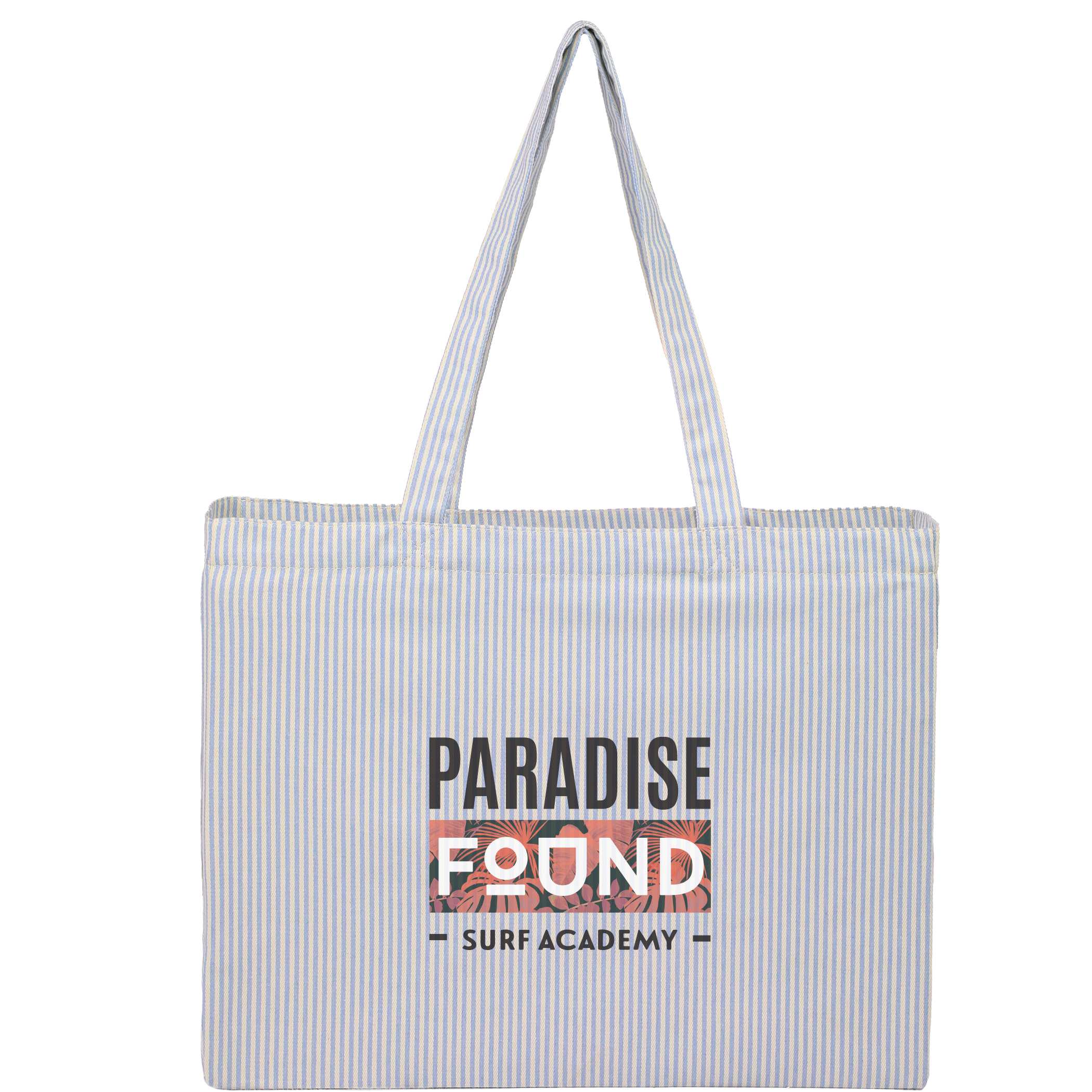 Striped Pacific Recycled Cotton Shopper Tote 1