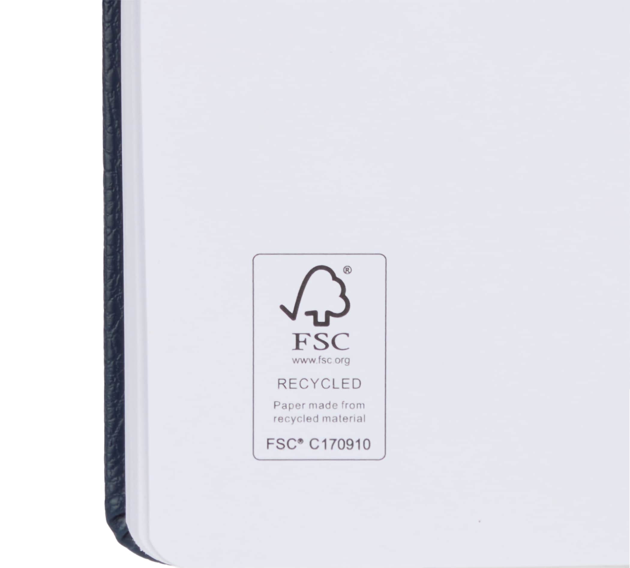 5" x 7" FSC® Recycled Pebble Hard Bound Journal 1