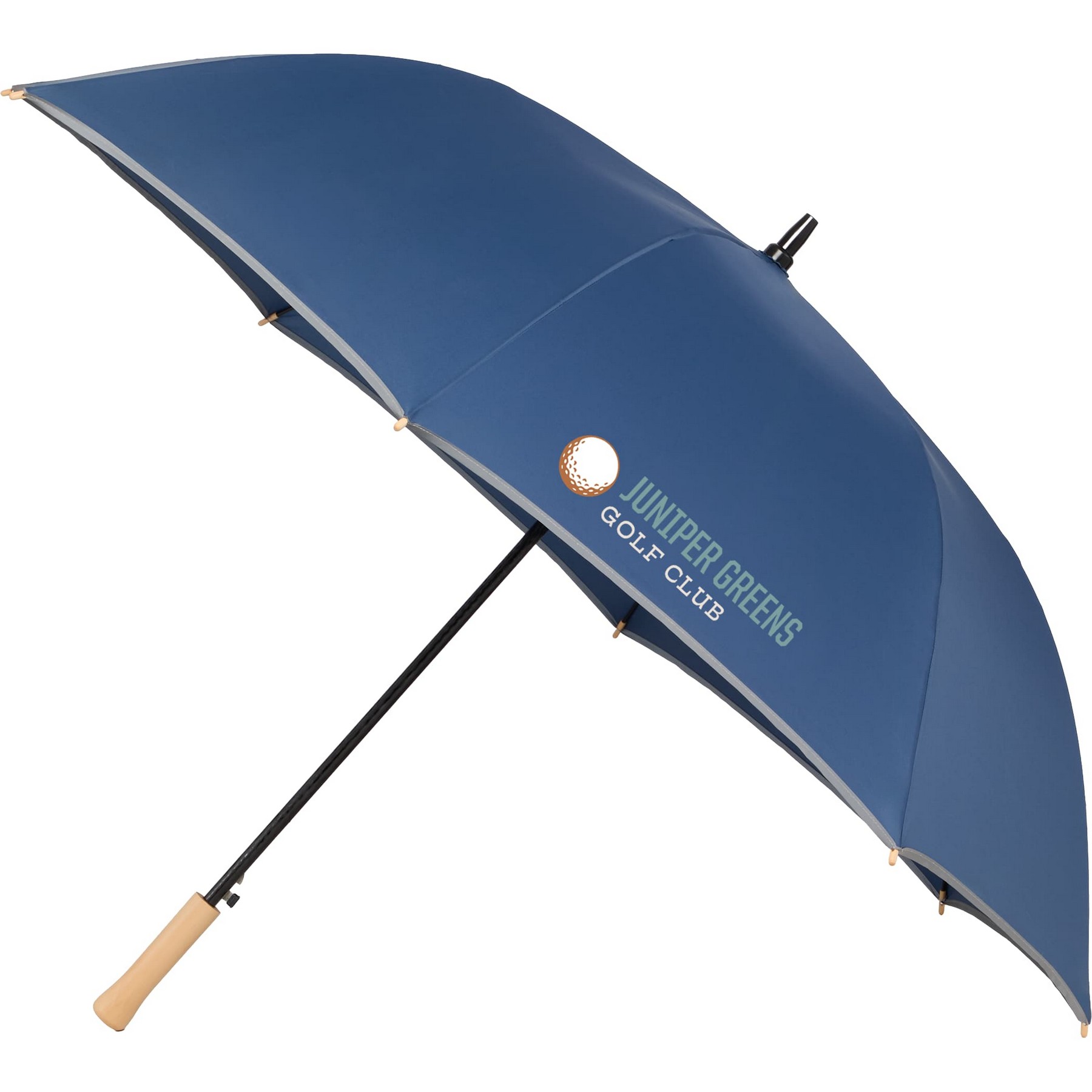60" Auto Open Umbrella w/ Reflective Trim 1