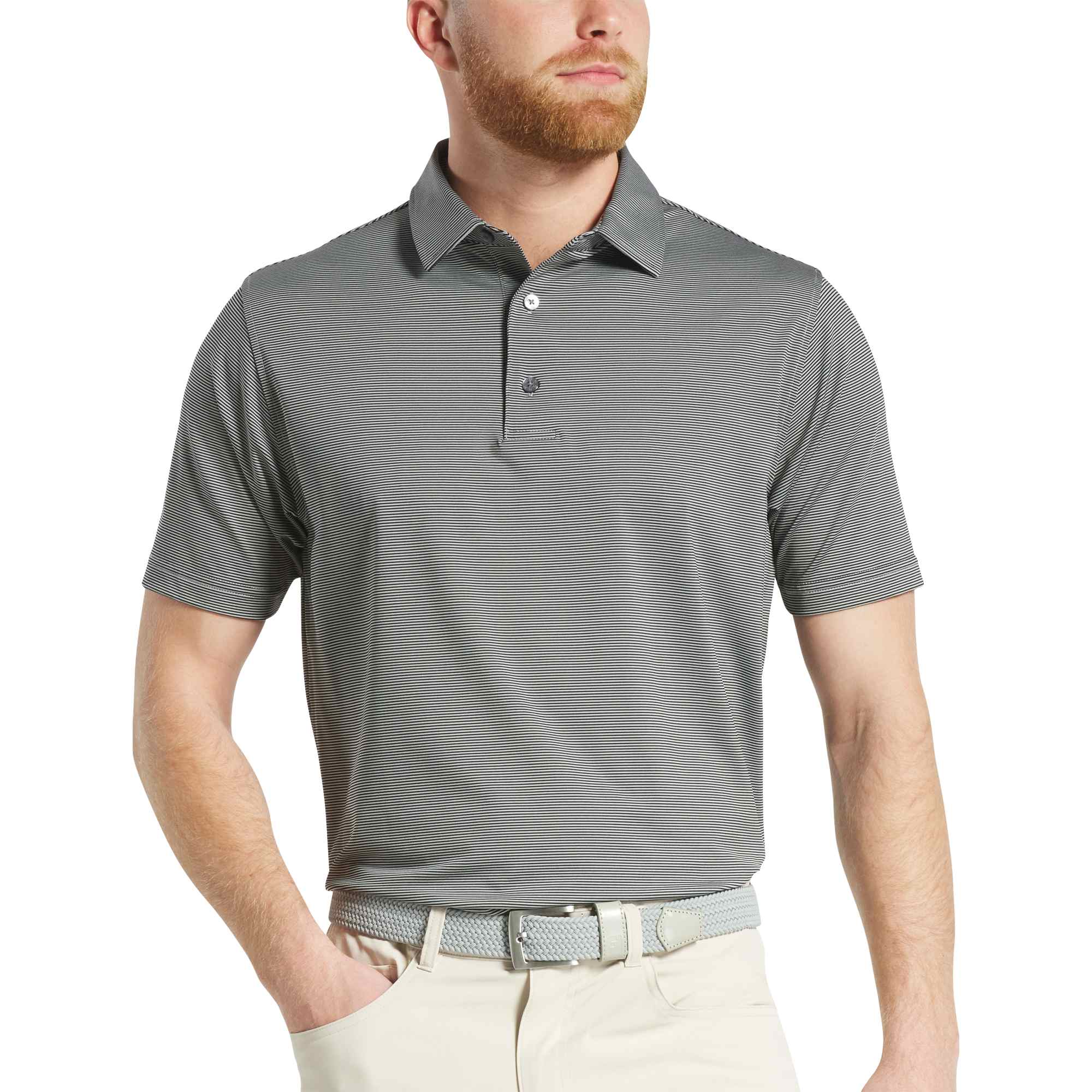 FootJoy Men's MicroFeeder Stripe Polo 2