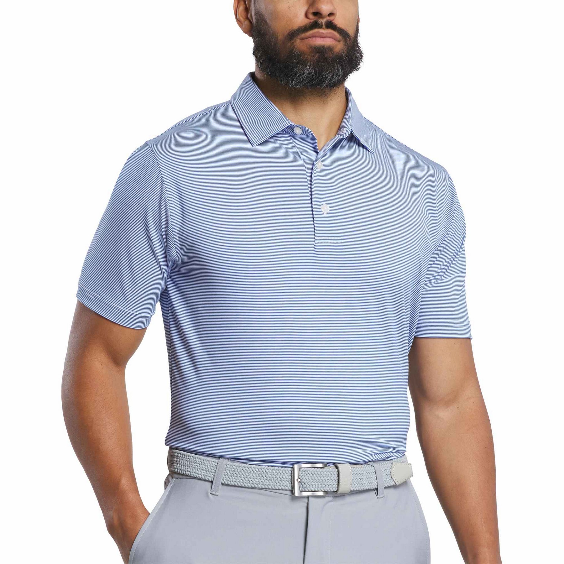FootJoy Men's MicroFeeder Stripe Polo 2