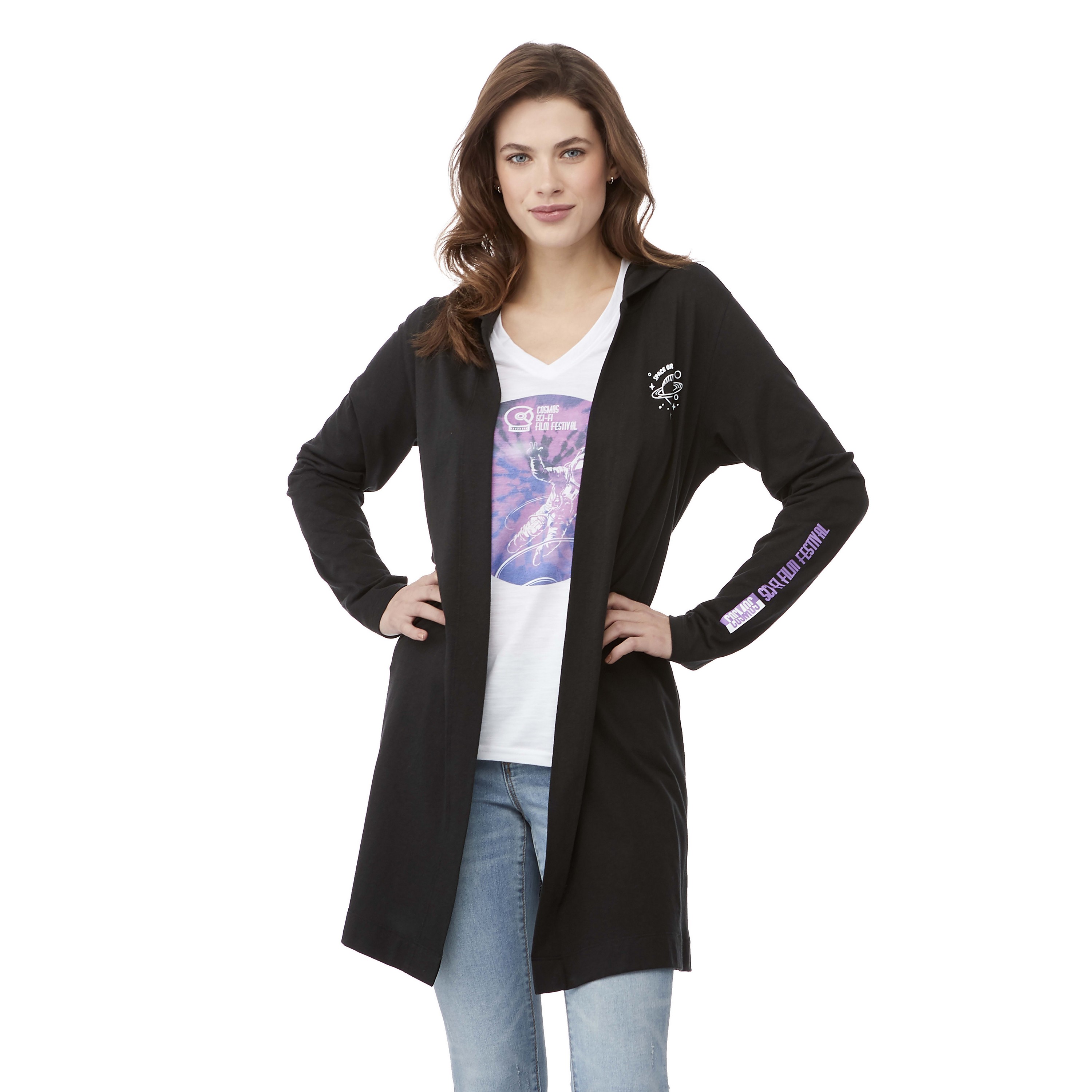 Womens ASHLAND Knit Hooded Cardi 1