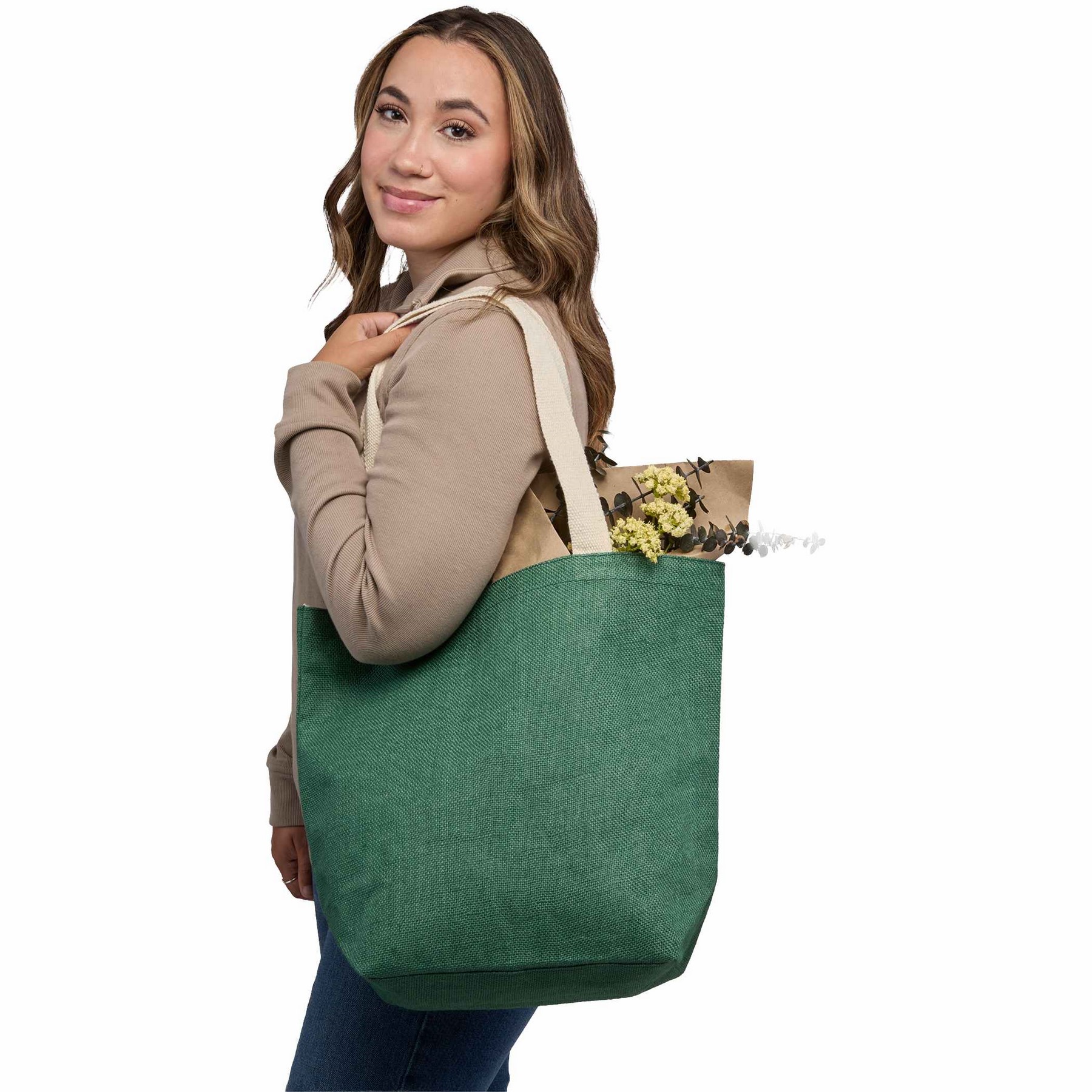 Sol Jute Classic Shopper Tote 1