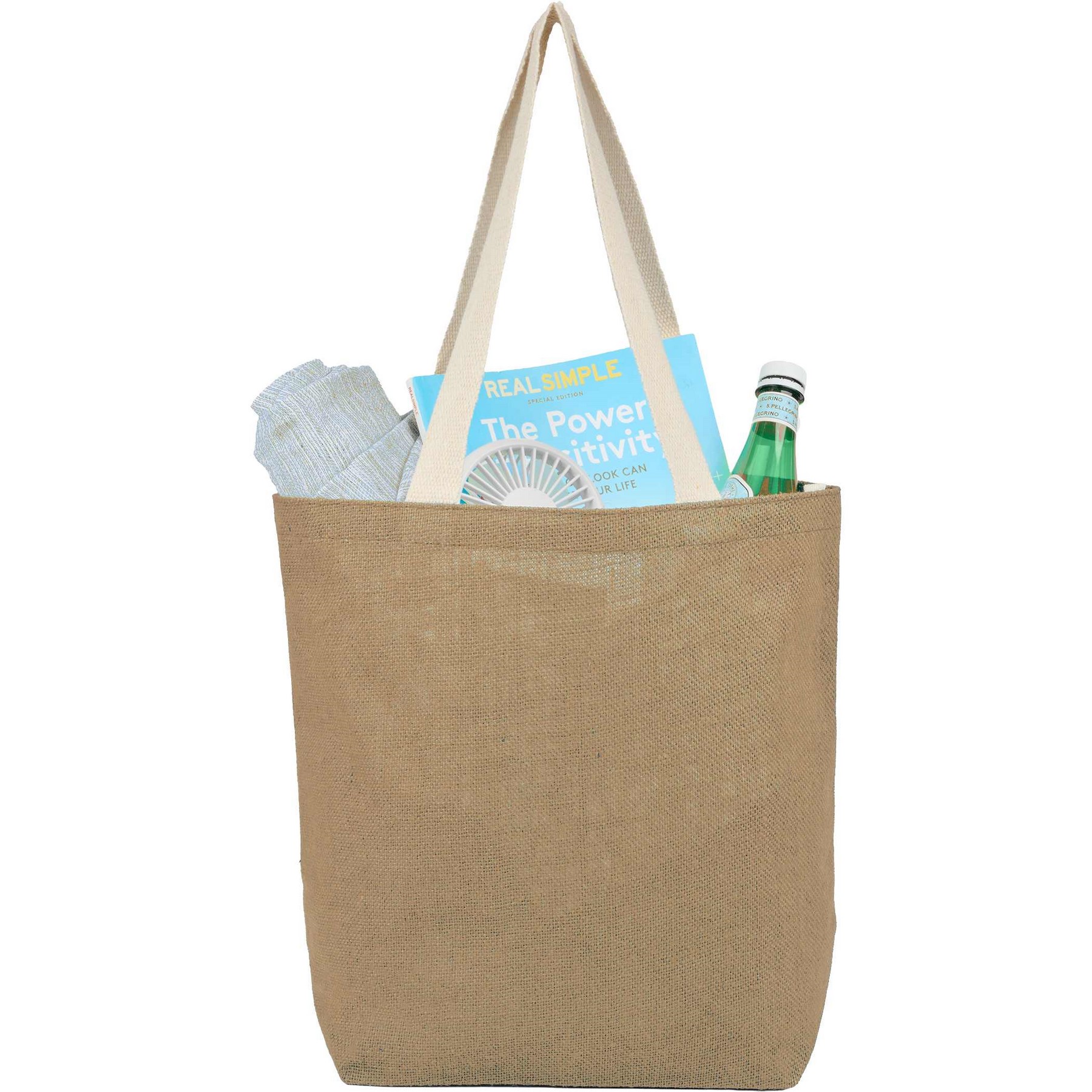 Sol Jute Classic Shopper Tote 1