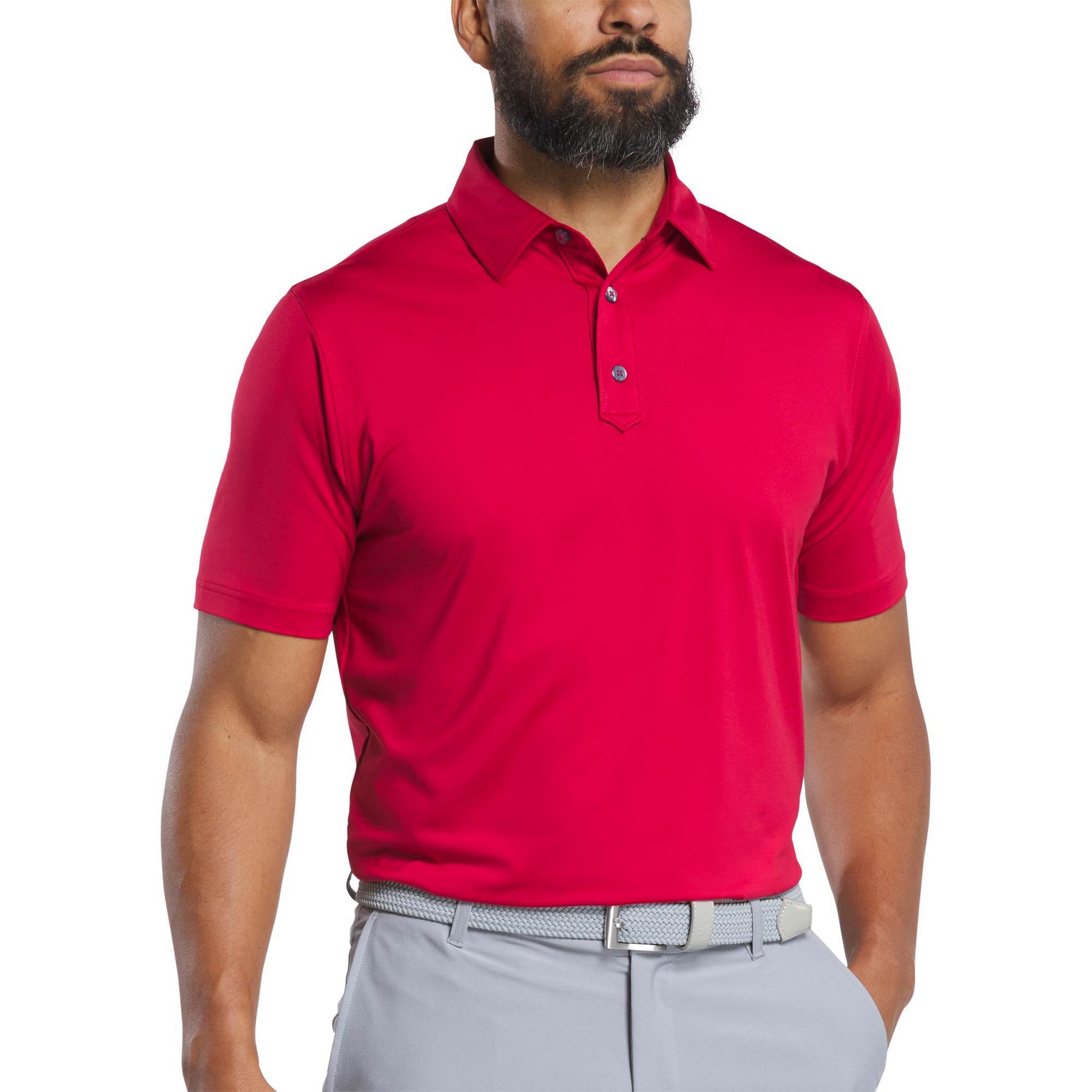 FootJoy Men's Solid Lisle Polo 2