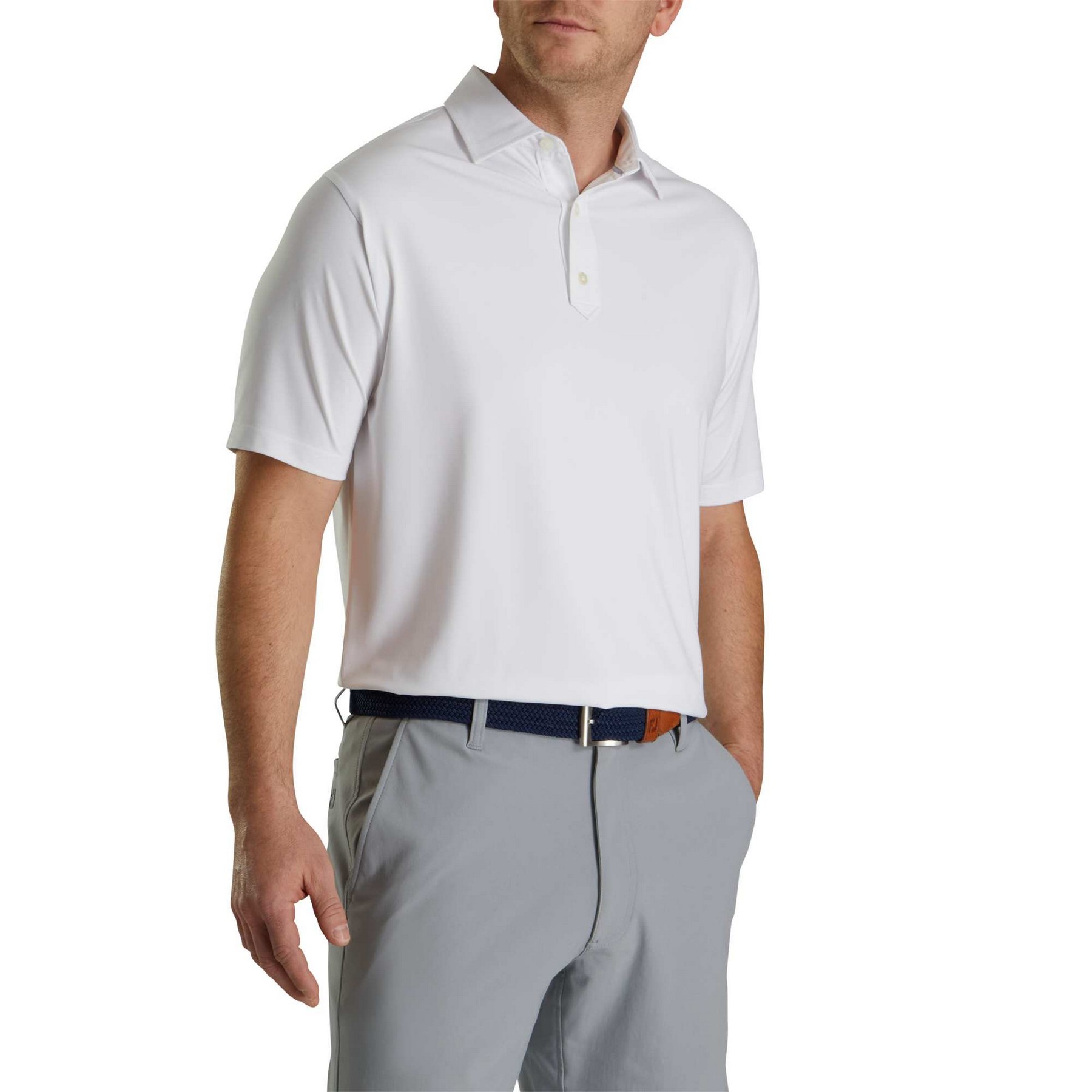 FootJoy Men's Solid Lisle Polo 2