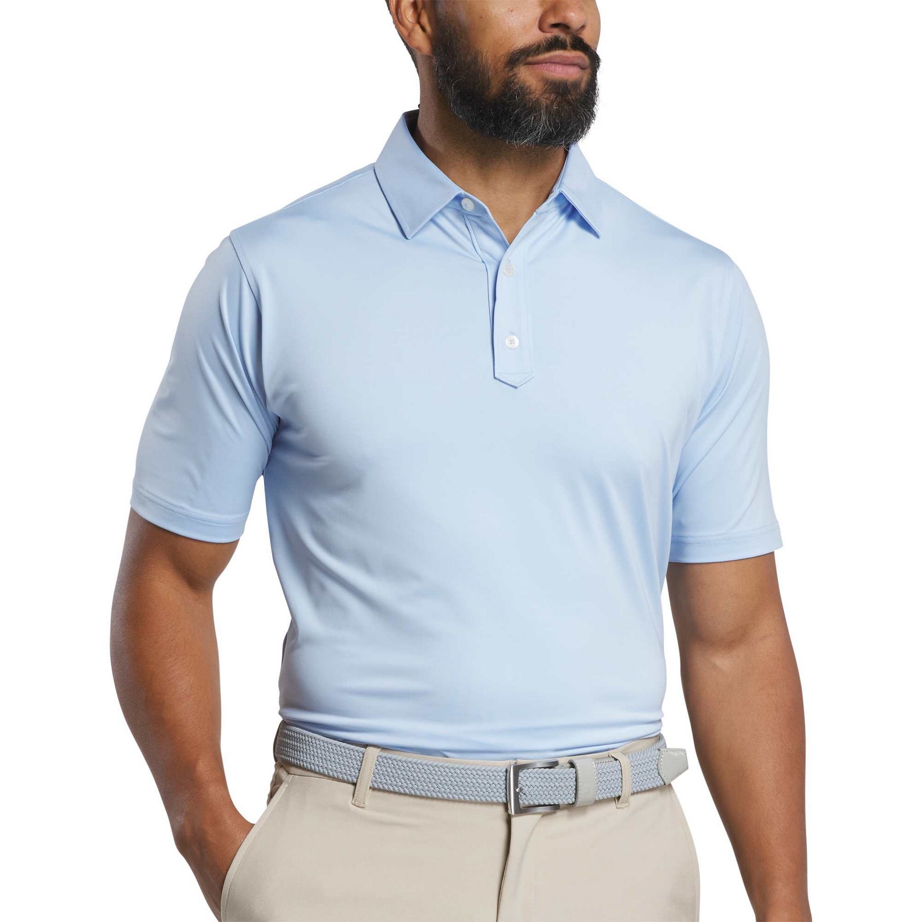 FootJoy Men's Solid Lisle Polo 2