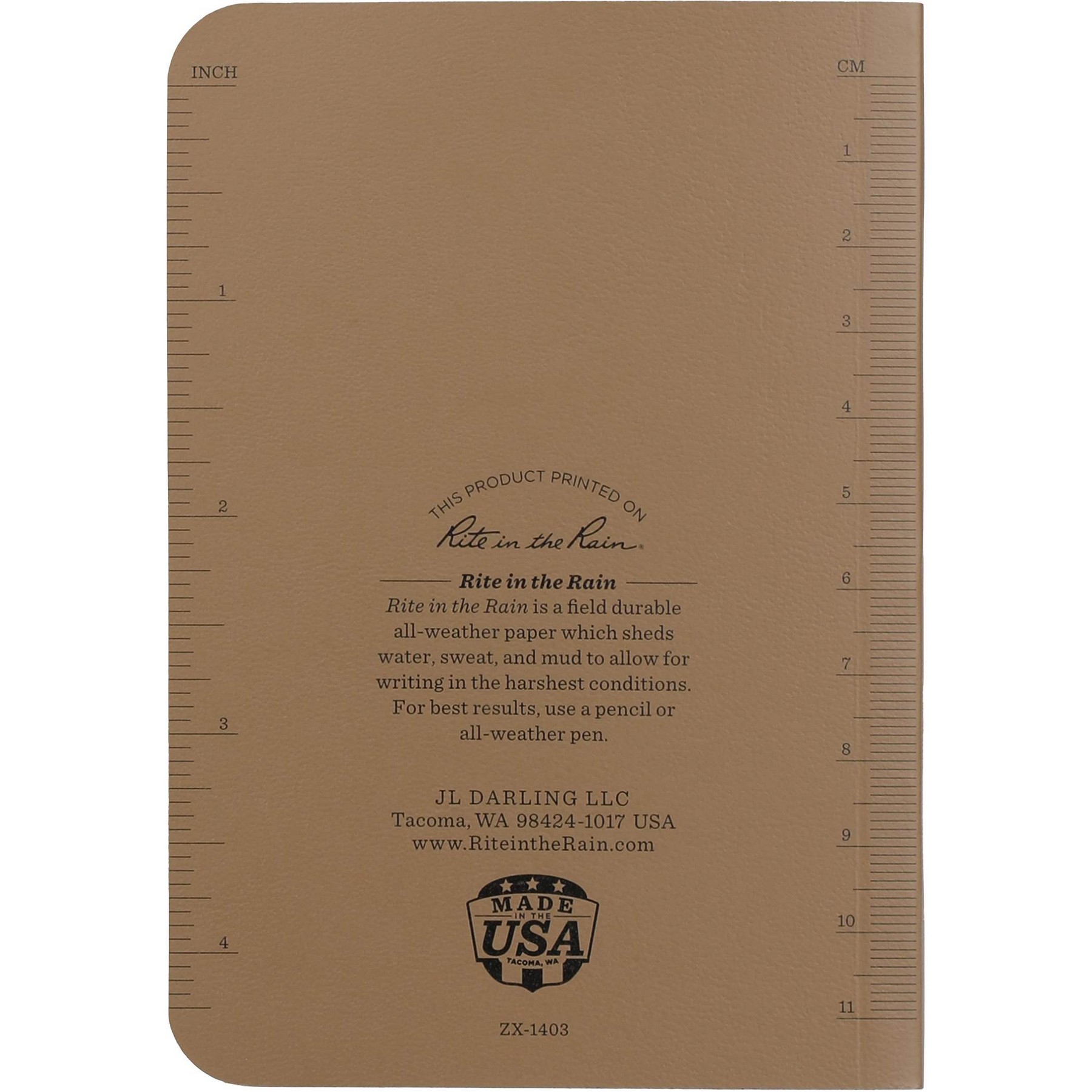3.5" x 5.25" Rite in the Rain Soft Cover Notebook 1